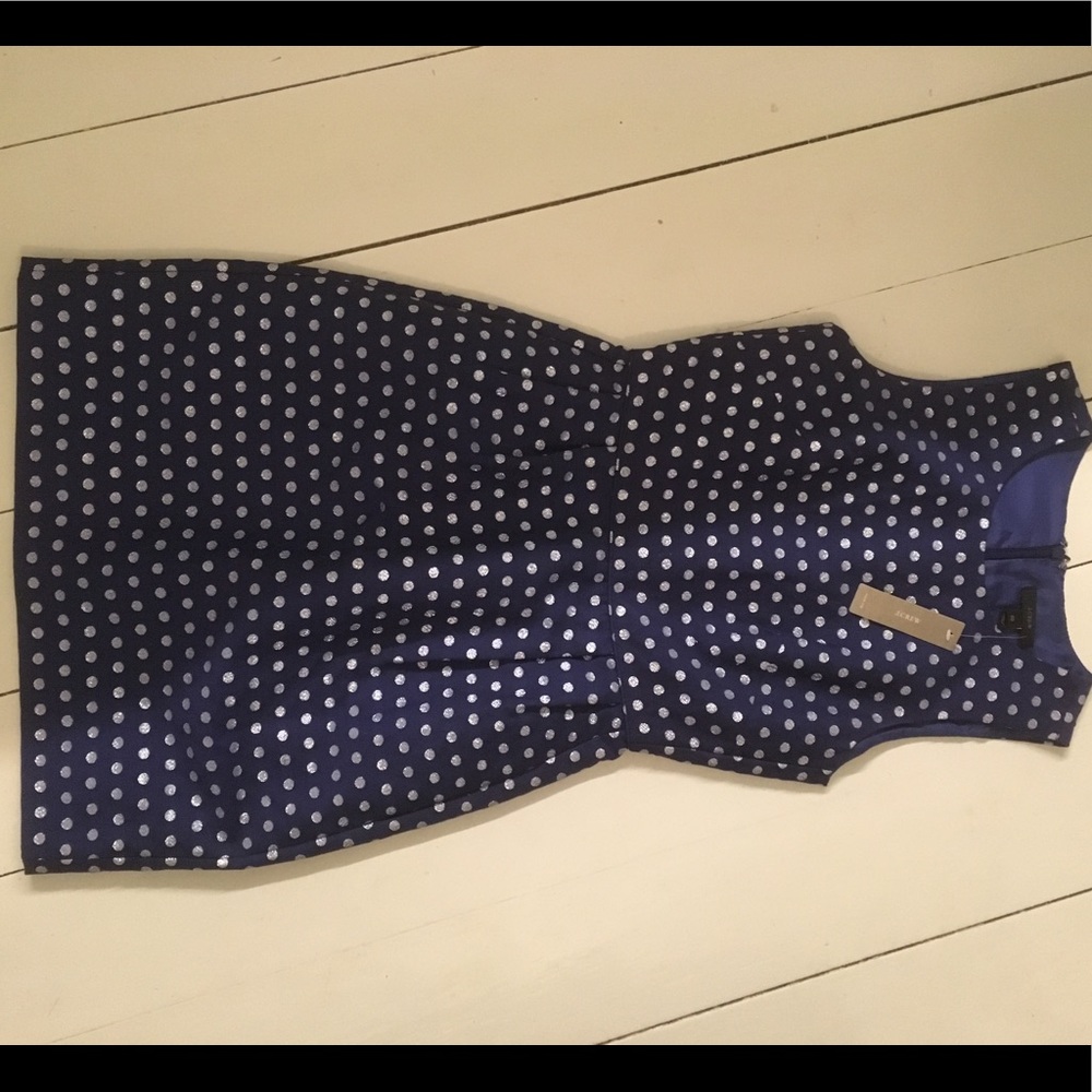 Jcrew 00 Brand New With Tags Shift Dress Polka